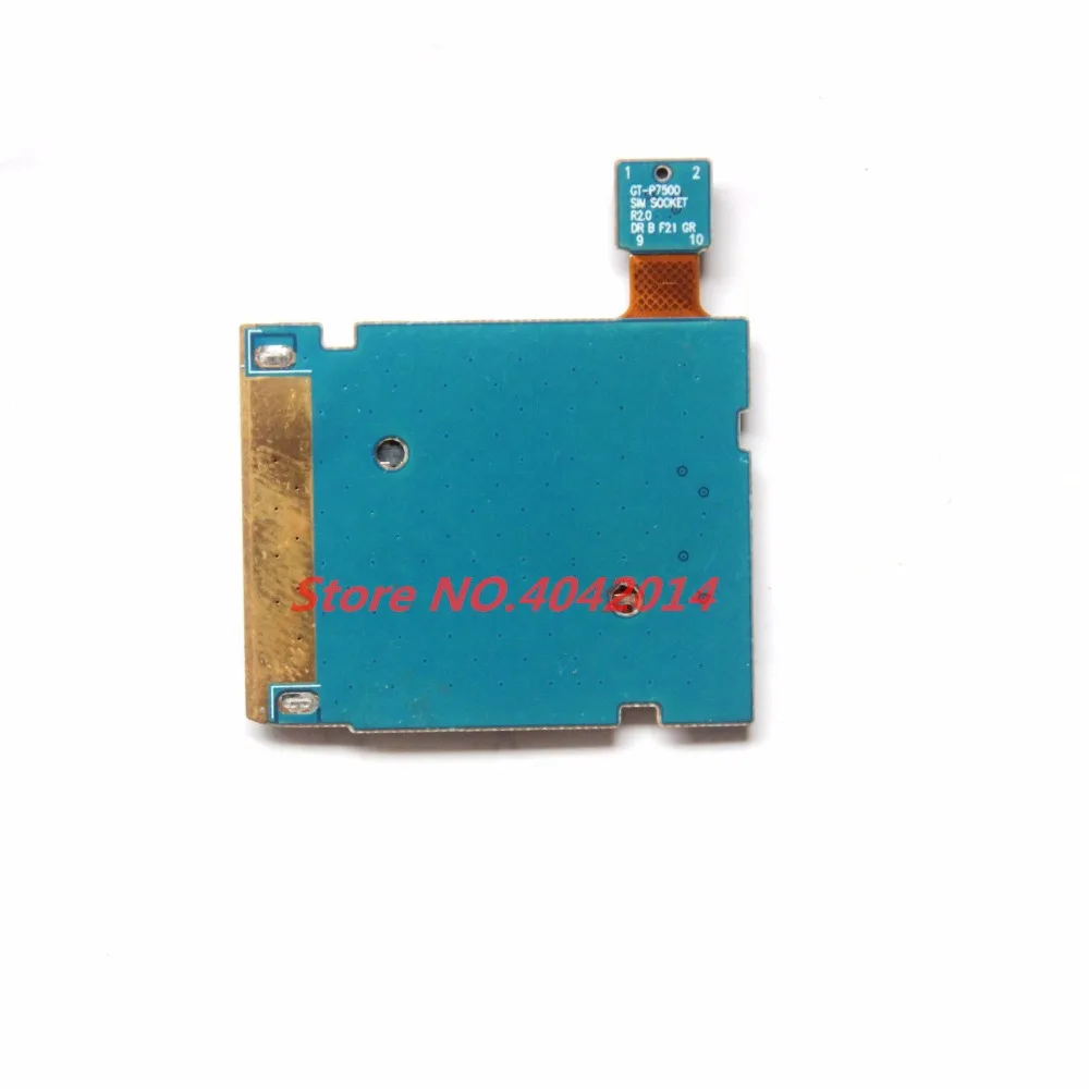 2 шт. оригинальный разъем для SIM-карты держатель гибкий кабель FPC Samsung P7500 P7510