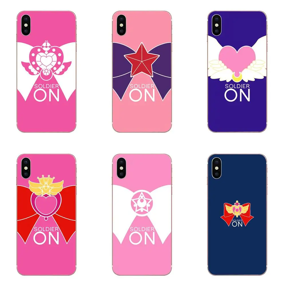 Чехол из ТПУ с откидной крышкой Модный чехол Sailor Moon Stars Supers гибкий для huawei P7 P8 P9 P10