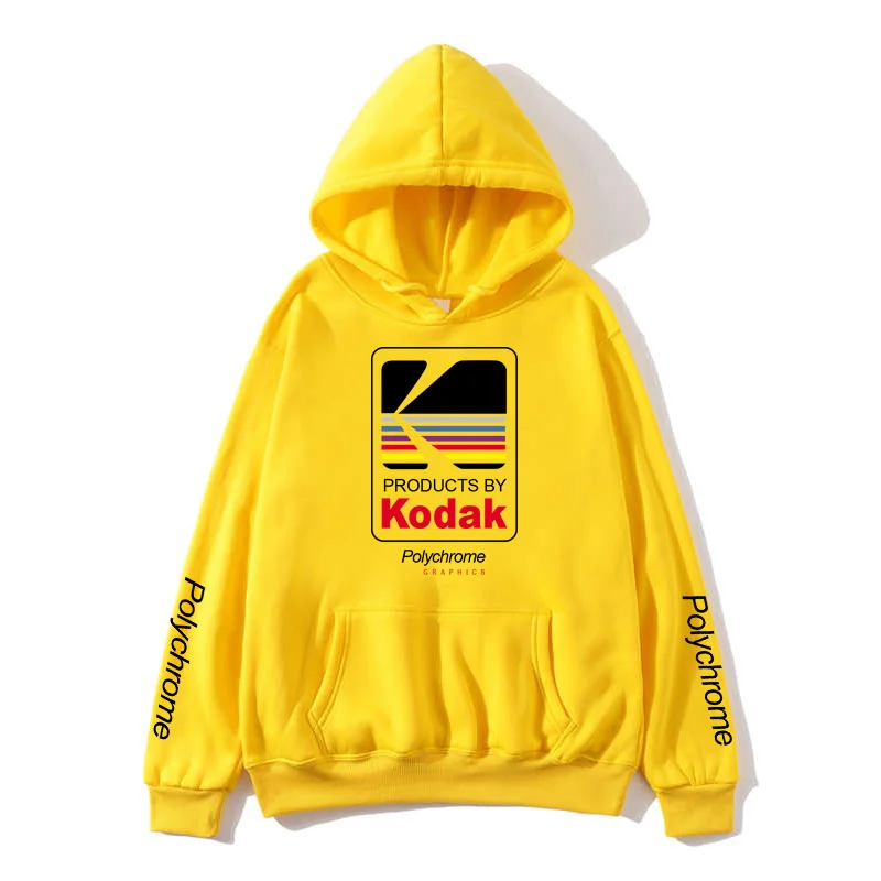 Японские Хип Хоп Зимние флисовые толстовки Harajuku kodak куртки для мужчин и женщин
