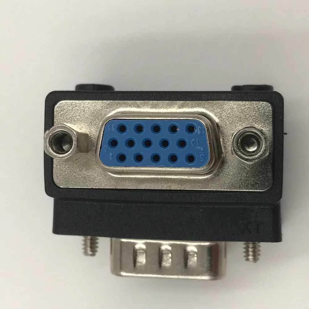 Вертикальный адаптер VGA-VGA высококачественный штекер-гнездо соединитель 90