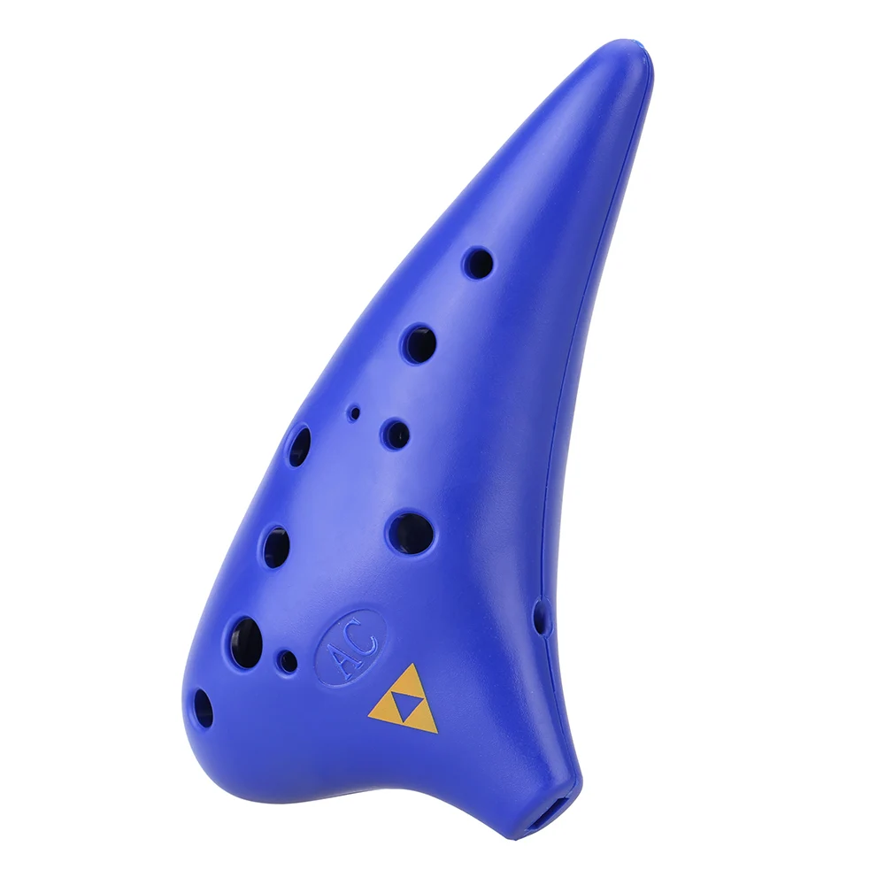 Пластиковый музыкальный инструмент Ocarina Flute Alto C с 12 отверстиями для любителей