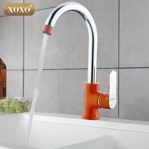 Новый латунный кухонный кран XOXO в современном модном стиле, вращается на 360 градусов, mixer20021-1R