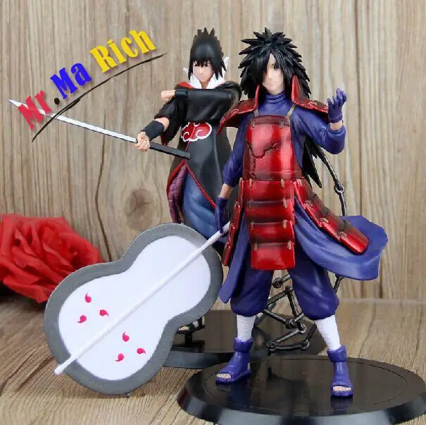 Экшн фигурки Naruto Uchiha Madara Sasuke ПВХ 2 шт./лот 15 см ~ 18 см|pvc action figure|figure modelmadara uchiha |
