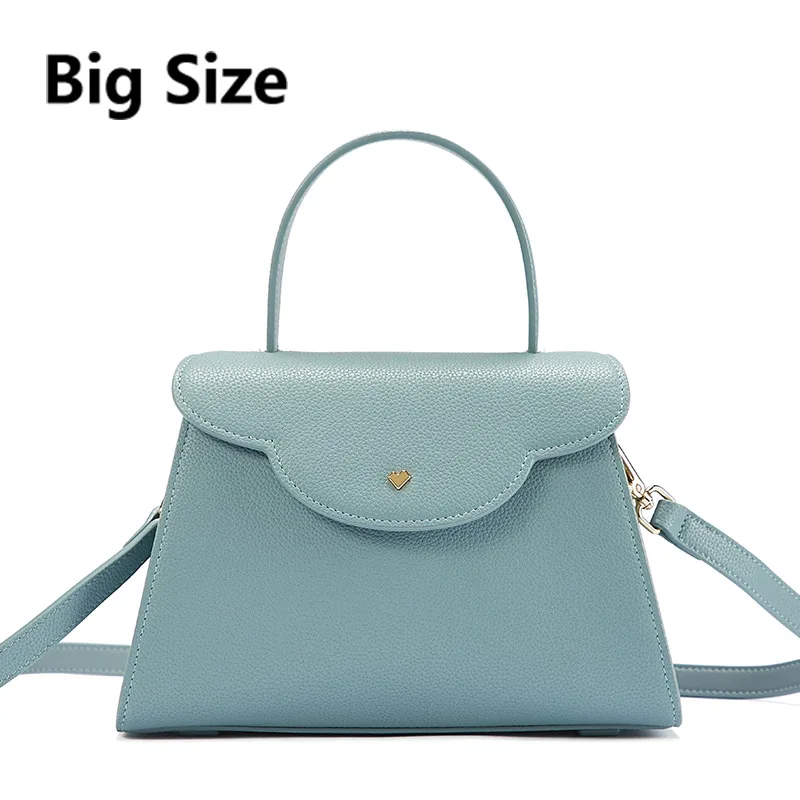 Blue Giey Big Size EMINI HOUSE Cloud Сумочка, роскошные сумки, женские сумки, дизайнерские, спилок, кожа, сумки через плечо для женщин, сумка на плечо - Цвет: Blue Giey Big Size