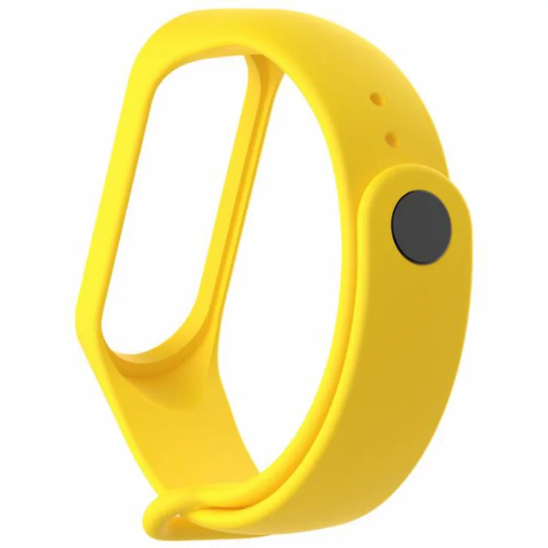 YELLOW Браслет для Xiaomi mi, ремешок 2, Сменный ремень, силиконовый браслет для mi band 2, умный Браслет для mi Band, аксессуары - Цвет: YELLOW