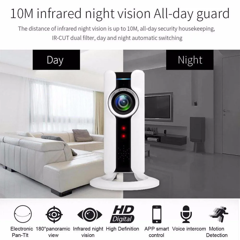 Esddi Новый 720 P WI-FI 360 видео градусов панорамный Fisheye сети Cam охранных Детская