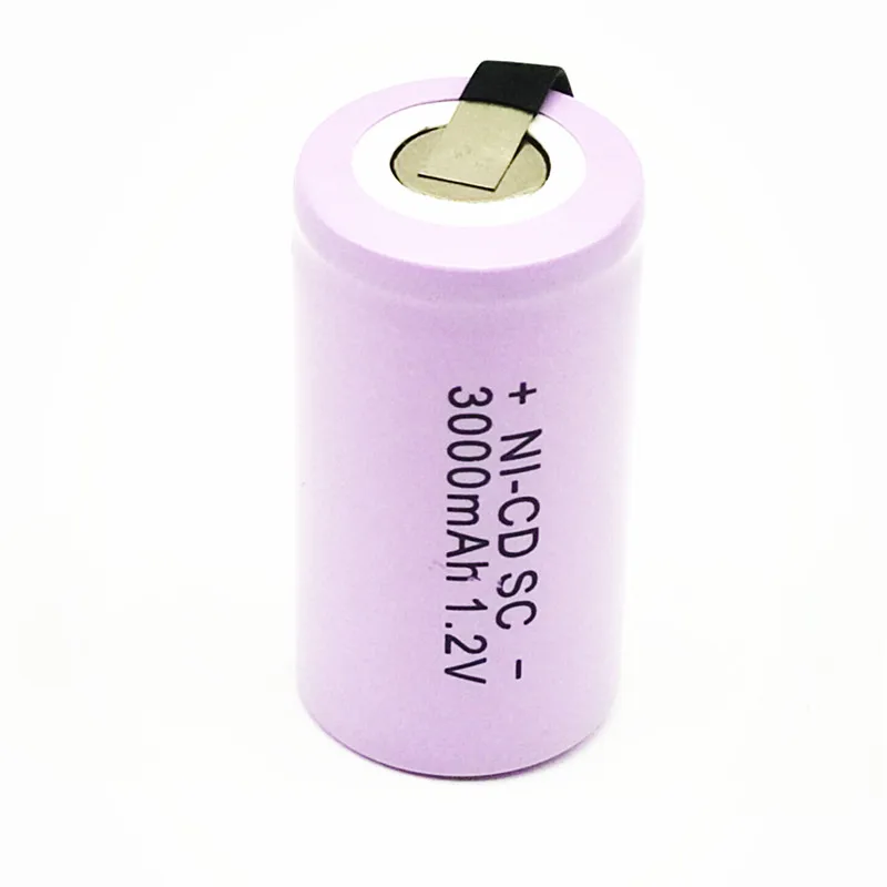 20 шт. Высококачественные аккумуляторы Sub SC Battry 1.2 В с контактной пластиной 3000 Mah для электрических инструментов.