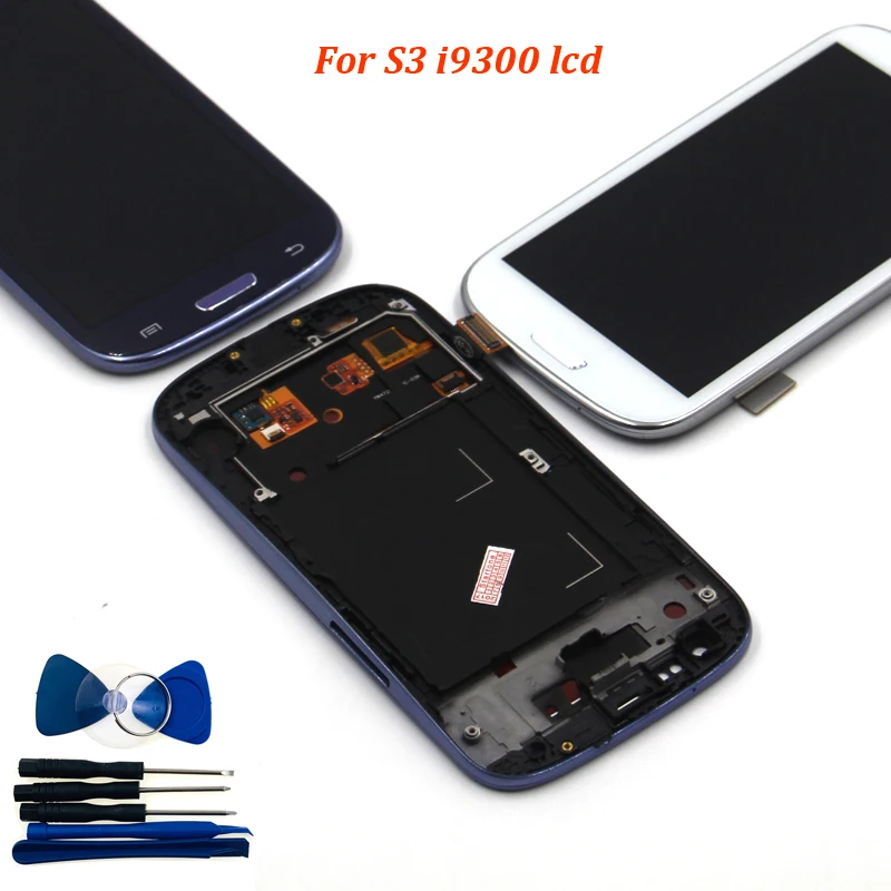I9300 lcd для SAMSUNG Galaxy S3 i9300 экран дисплея с рамкой Замена AAA|Экраны мобильных