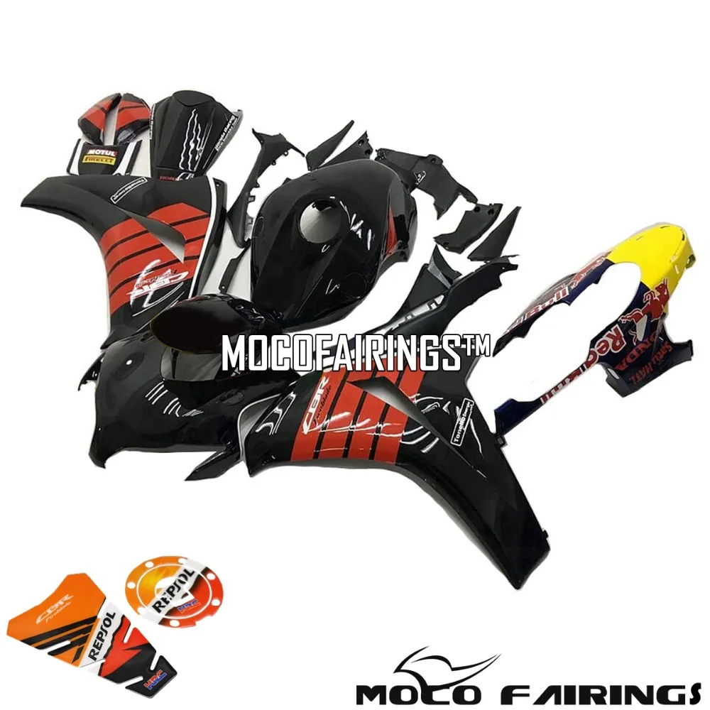 

Free Gift Full ABS Fairing Cover For Honda 2008 2009 2010 2011 CBR 1000RR CBR1000RR 08 09 10 11 BLACK RED Fairings Kit Cowling