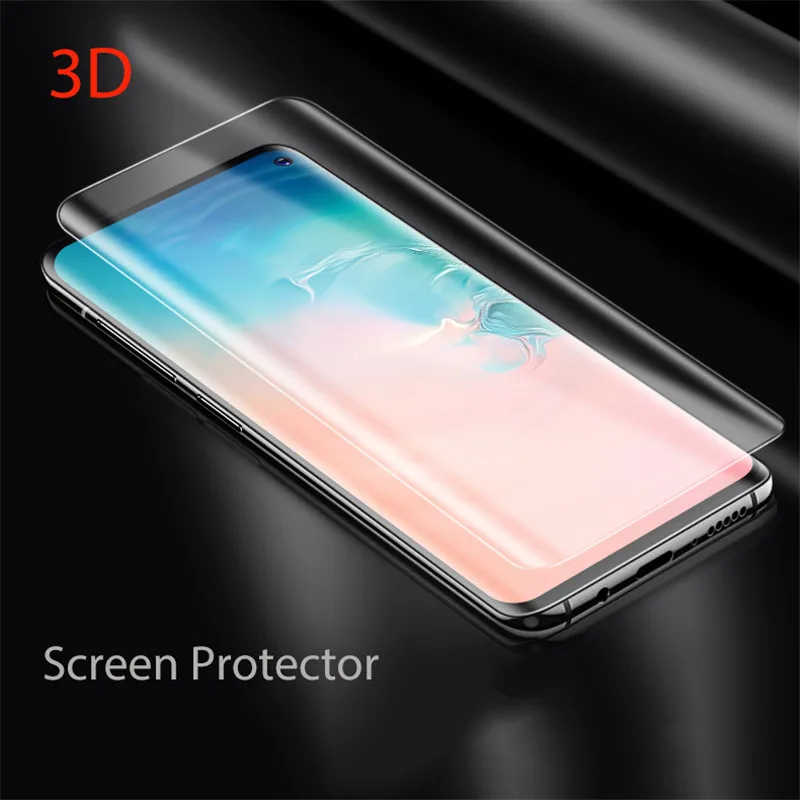 Защитное стекло закаленное с полным покрытием для Samsung Galaxy S10 plus S10e|Защитные