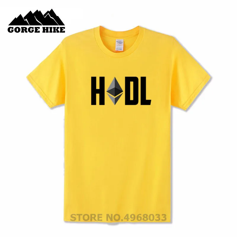 Биткоин HODL эфириум крипто логотип футболки Cryptocurrency is The Future Мужская футболка с