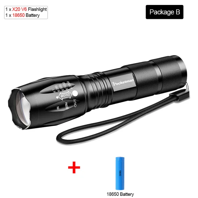 Package B 80000 люмен лампа xhp70.2 самый мощный светодиодный светильник-вспышка usb фонарь xhp70 18650 или 26650 батарея лучший походный светильник ручной светильник - Испускаемый цвет: Package B
