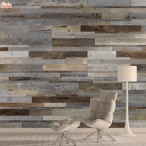 3d фотообои, настенная бумага для гостиной, настенная бумага, домашний декор, отделка и наклеивание, фон с деревянным узором, фрески