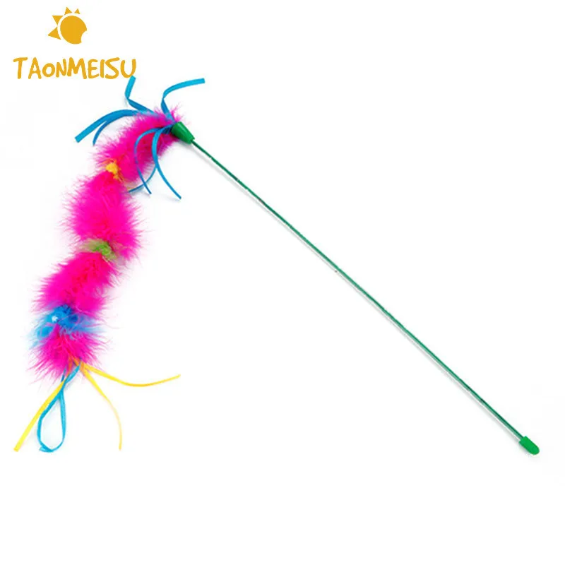 Пластиковая Палочка для кошек с перьями|Игрушки кошек| |