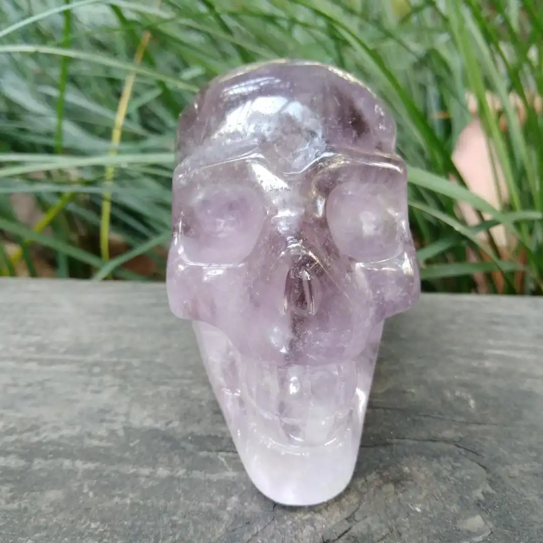 Аметист кристалл кварца череп камень череп|skull gemstone|skull skullskull amethyst |
