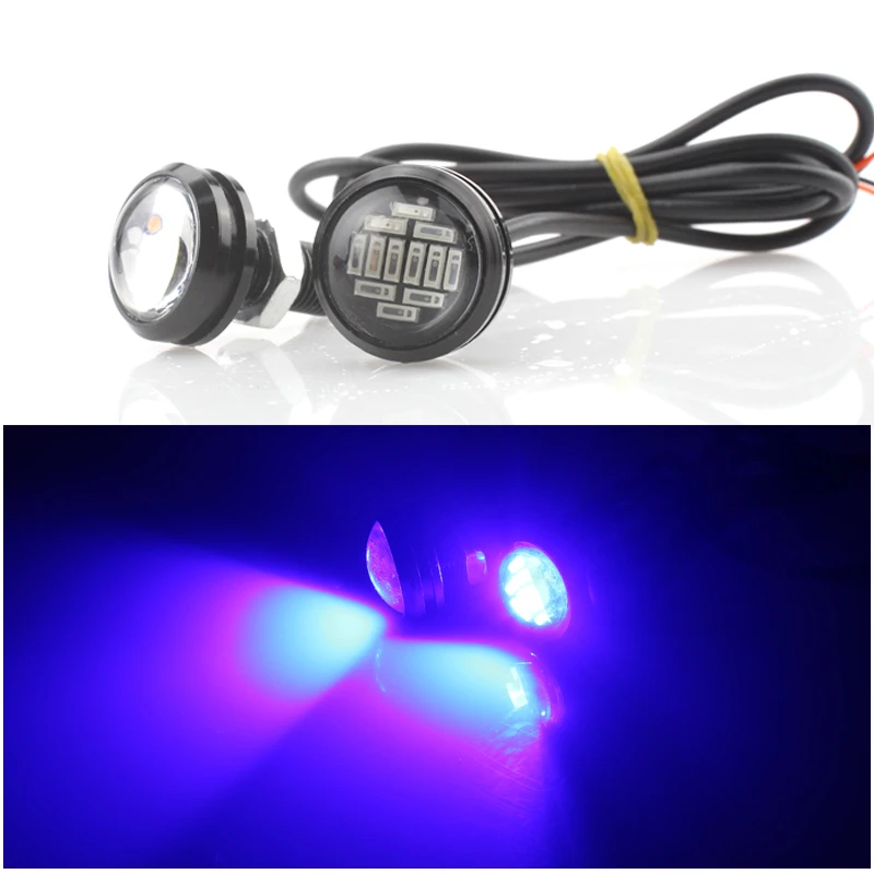2 шт. автомобильная лампа с орлиным глазом 23 мм 4014 12SMD DC12V 15 Вт Eagle Eye светодиодная