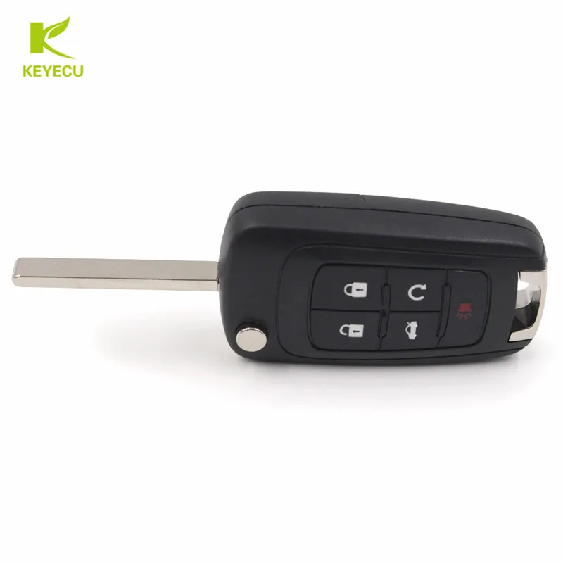 Брелок дистанционного управления KEYECU 5 кнопок 433 МГц с чипом ID46 для Chevrolet Cruze 2010 2011