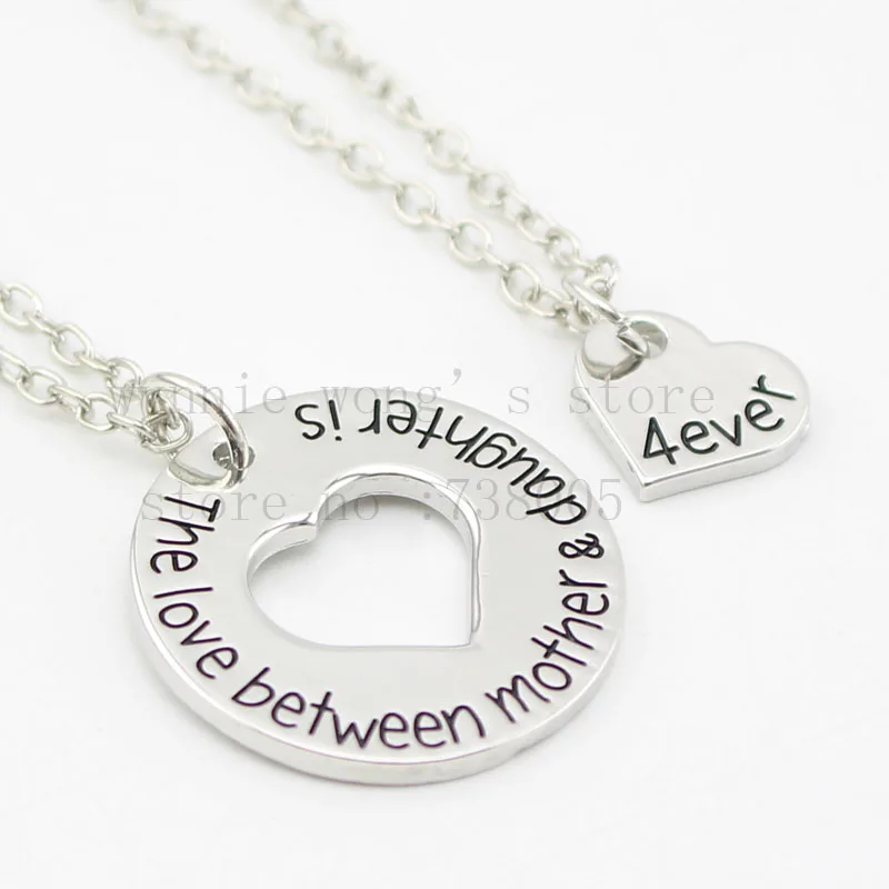 Новое поступление 2015 индивидуальные мамы с ручной штамповкой ожерелье любовь