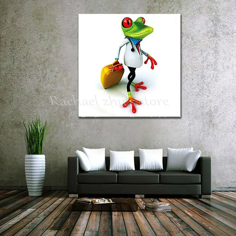 Картина маслом на холсте с животными ручная роспись|frog oil painting|oil paintingpaintings on canvas |