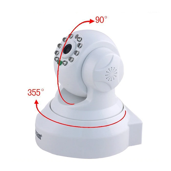 Super White 720 P HD 1.0 MP TF SD Карточки Ик крытый IP Камеры Безопасности Двойное Аудио