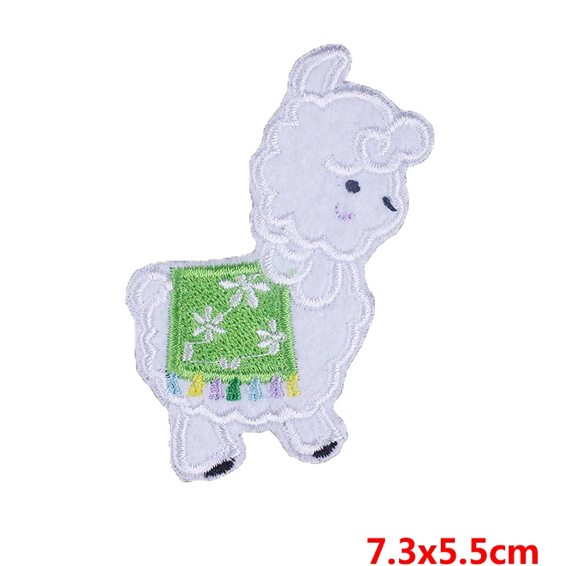 BR3951 Prajna DIY Вышитые нашивки для одежды Железный патч Мультфильм Альпака аппликация значок кактус милый Parches аксессуары для одежды F - Цвет: BR3951