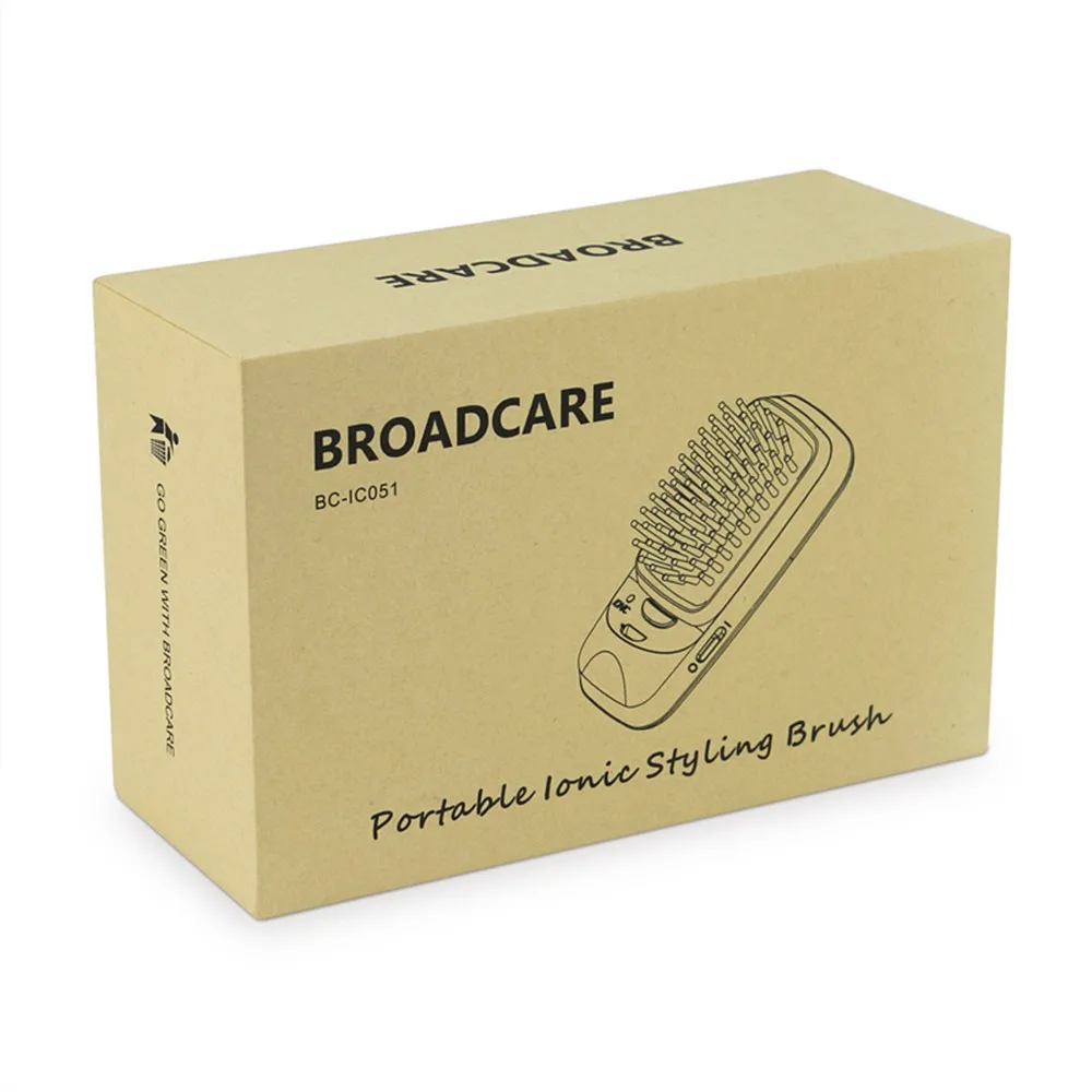 2017 Broadcare Профессиональный Анион расчесывание завивают без волос гребень Моды
