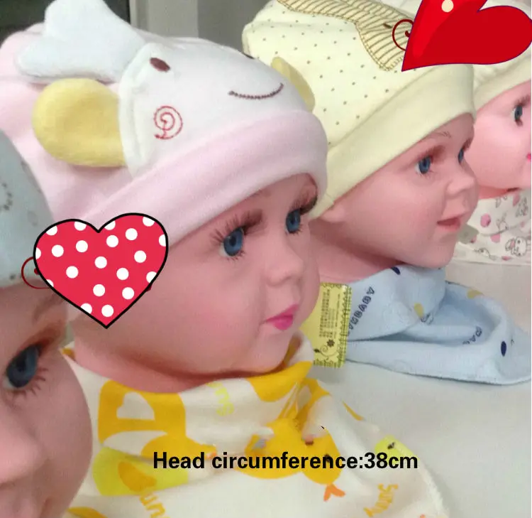 1 шт. окружность головы 38 см модель младенца кепка для показа лысого мальчика