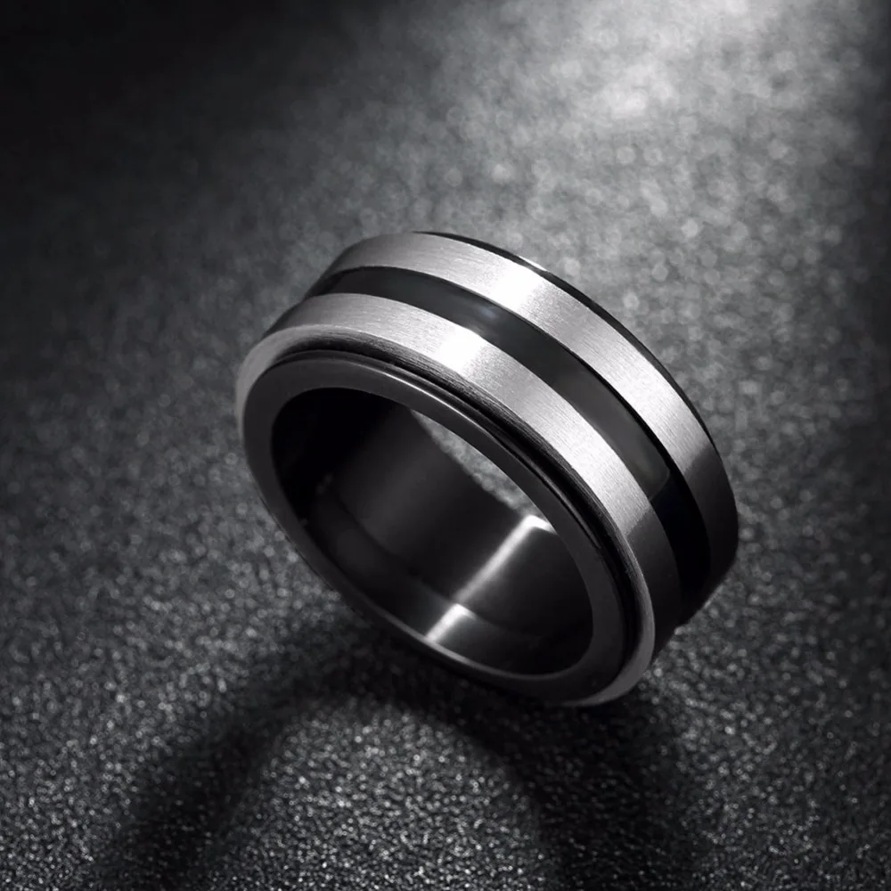 Мода 316L titanuim Сталь Круглый кольцо Повседневное Орна Для мужчин t cool Jewelry 2018