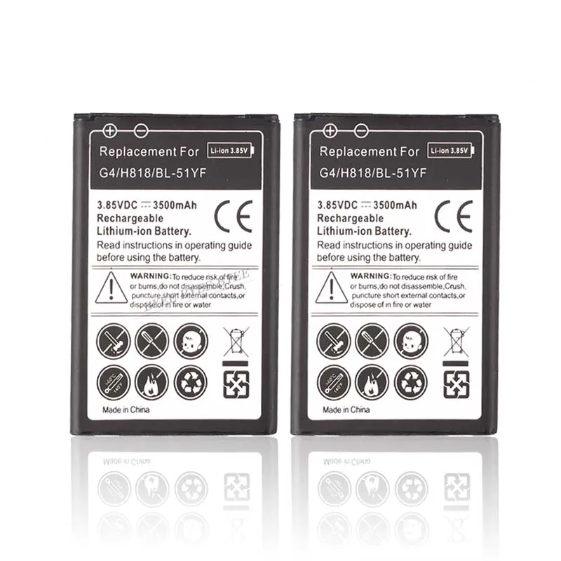 Высокое качество, 1 шт., 3,85 V 3500 мА/ч, BL-51YF Замена телефон Батарея для LG G4 H818 H818N VS999 F500 F500S F500K F500L H815 Батарея
