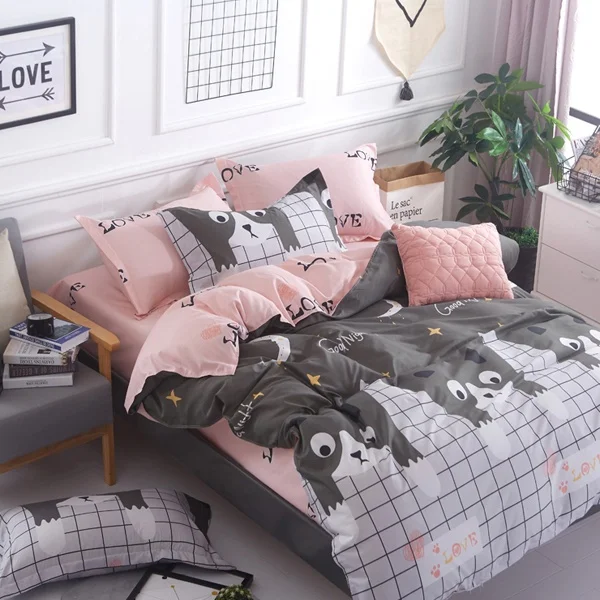 Комплект постельного белья 2017 с цветочным рисунком пододеяльник пасторальный