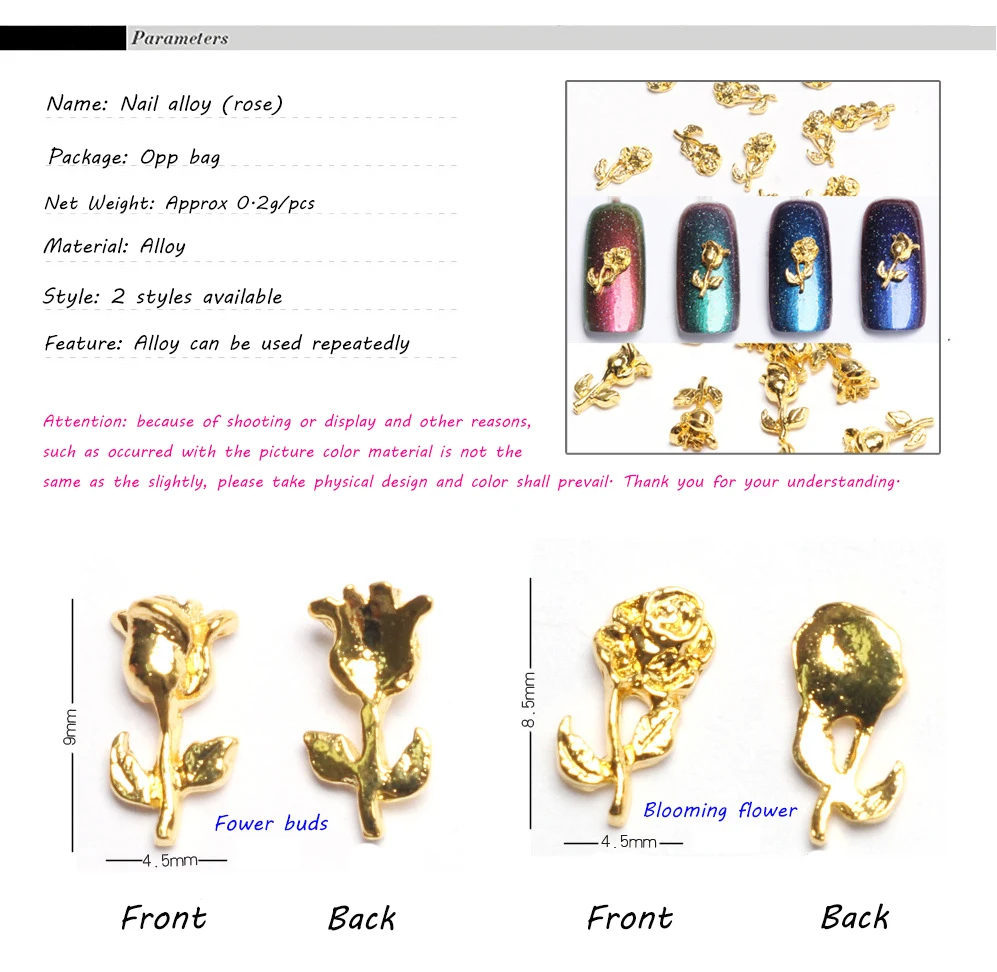 10 шт. аксессуары для ногтей Nailart Akcesoria Do Paznokci принадлежности части Deco Ongle Decoracion 3D сплав Decorazioni Unghie подвески