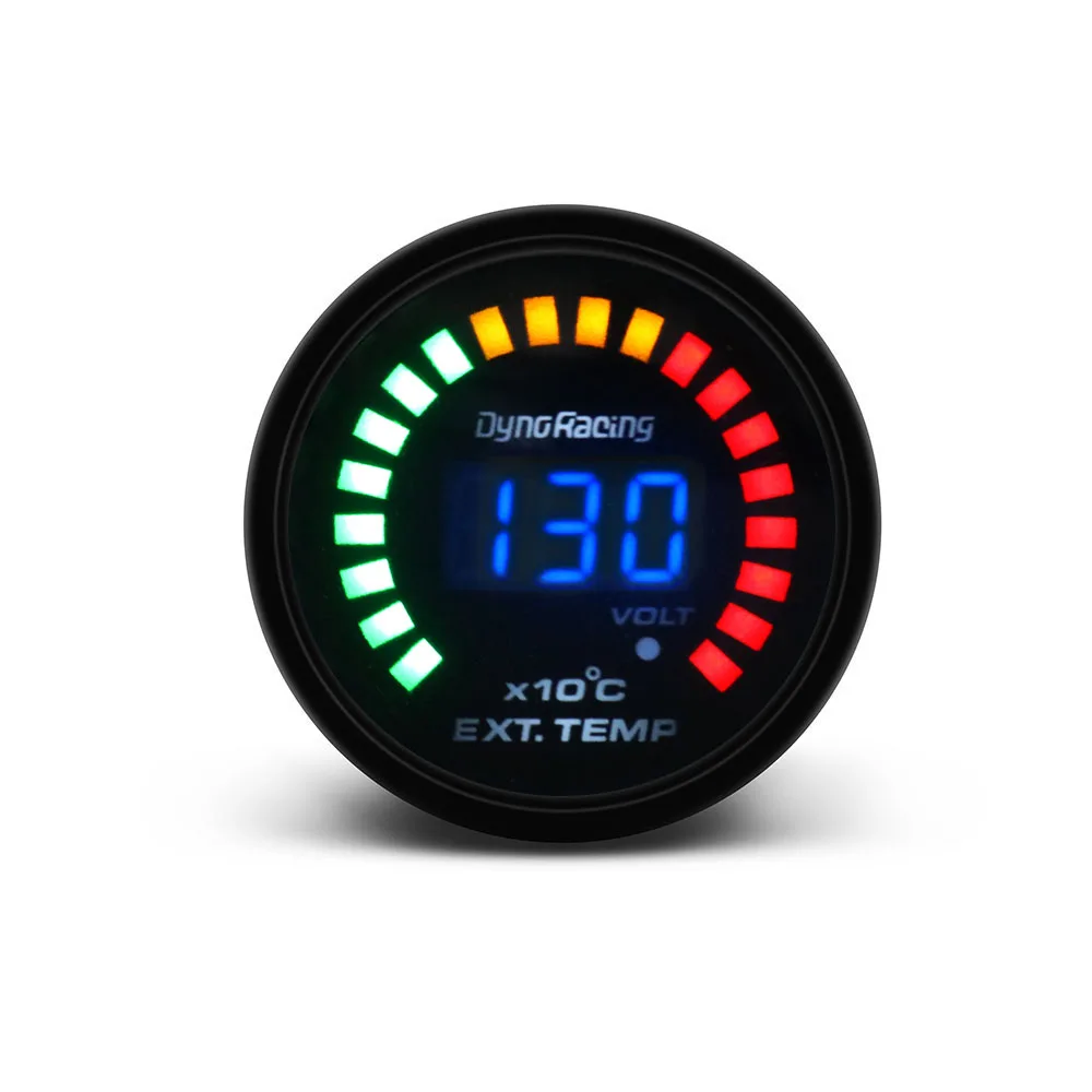 Dynoracing " 52 MM Digital 20 LED EGT выхлопных газов temp Gauge Авто Стайлинг EGT Температура манометр автомобильный метр BX101458