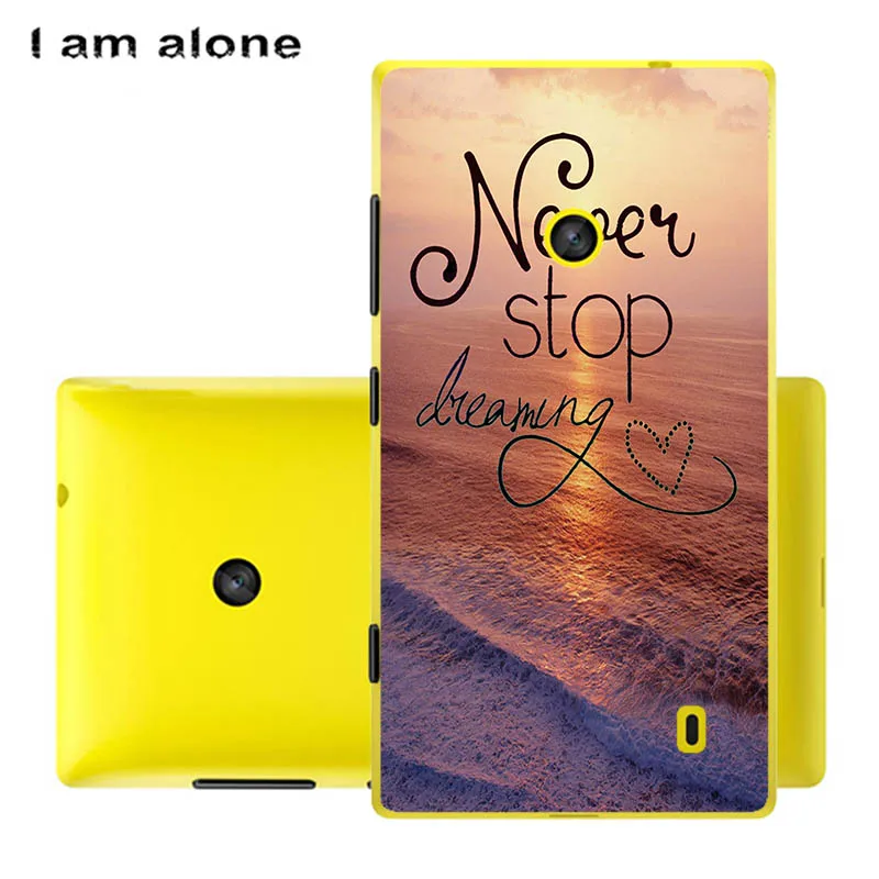 Чехлы для телефонов I am alone для microsoft Nokia Lumia 520 4,0 дюйма, мягкий ТПУ мобильный Модный Цветной чехол для Nokia 520