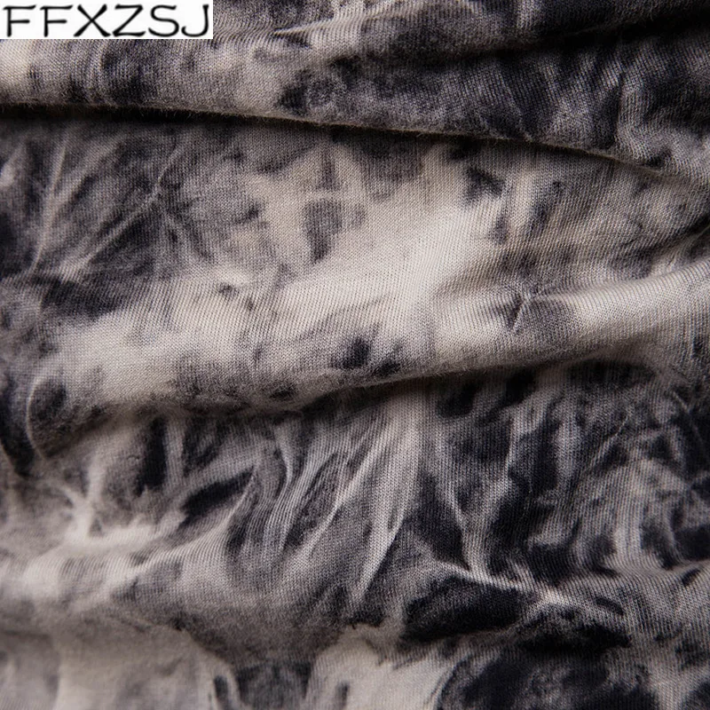 

FFXZSJ 2019 New Summer T-Shirts Of Men Spring Casual Long Sleeve Printed Men's Tees Tops Hip-hop Fitness Slim Fit Mens T-Shirt