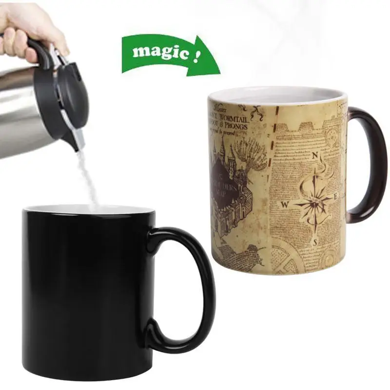 350 мл кружка Милая карта тепломеняющая Чувствительная Волшебная керамическая