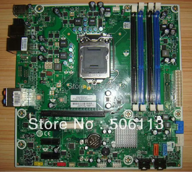 

Материнская плата для HP P55 MS-7613 614494-001 612500-001, 1156, H57