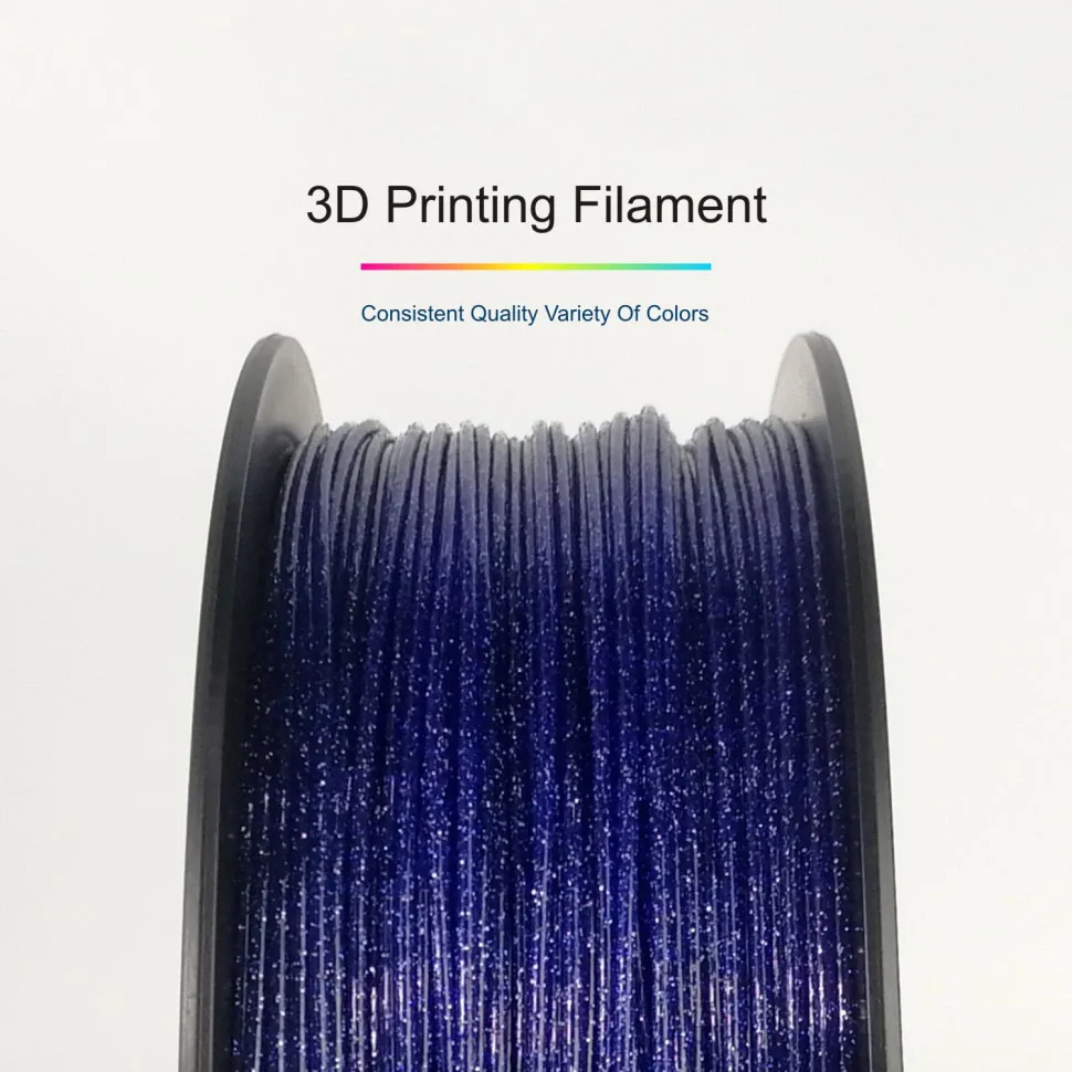 TOPZEAL 3D-принтеры блестящие PLA Синтетическая нить 1кг(2.2lbs) 1,75 мм+/-0,03 мм, блестящие Сияющие цвет: черный, Синий Розовый золотого, серебряного цвета Цвет
