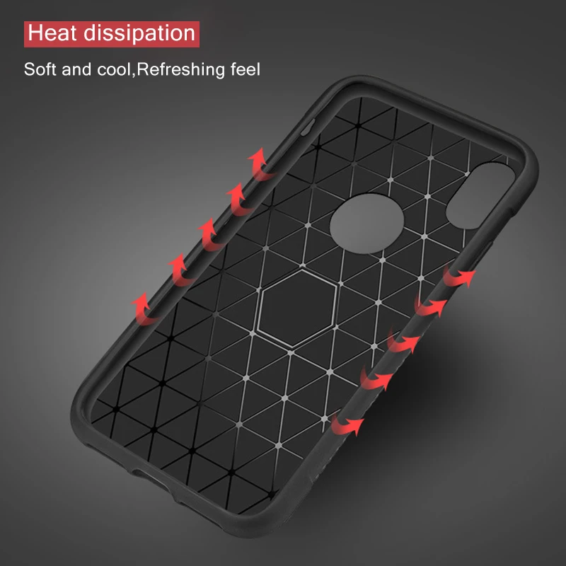 Rugged Case For iPhone X XR XS Max Cover Silicon Bumper Matte Cases 6S 6 7 8 Plus 7Plus 5 5S SE Shockproof Back |