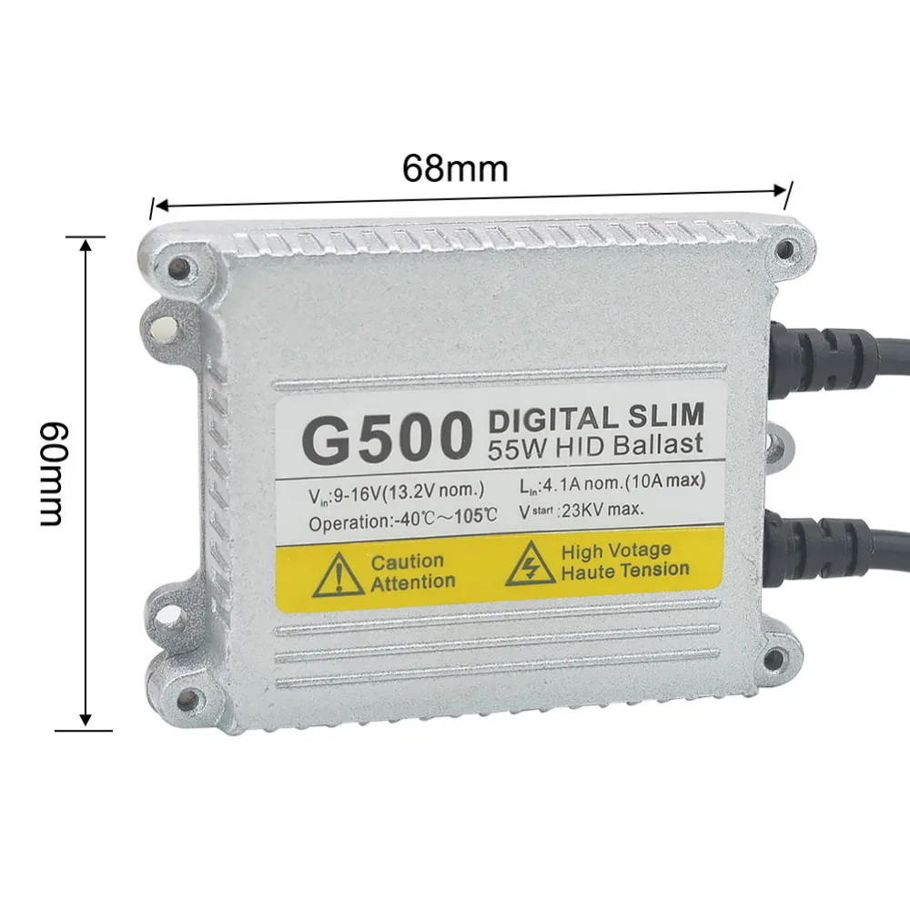 2 шт. AC 55 Вт HID Xenon балласт G500 электронный цифровой светодиодный светильник для