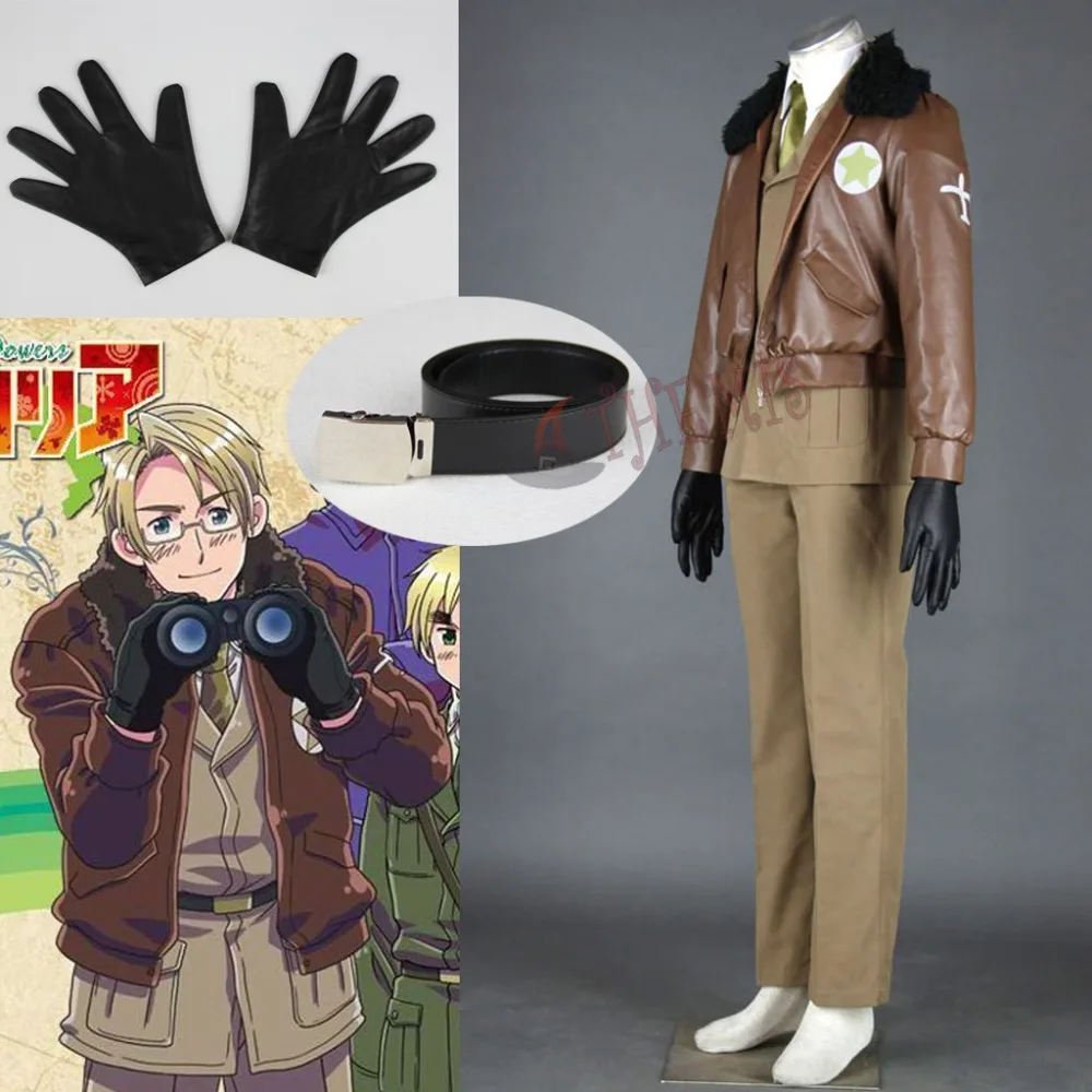Athemis американская армейская форма осевые силы Hetalia/APH костюмы для косплея Крутое
