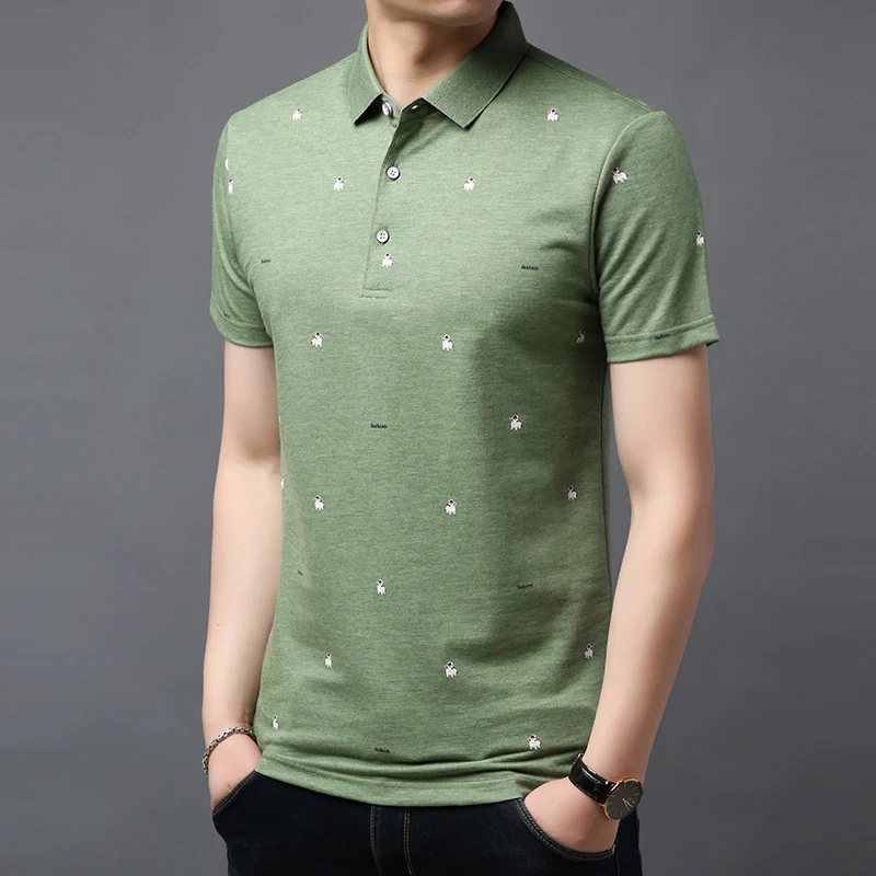 Men Short Sleeve T Shirt turn down Collar tshirt Summer 2019 new casual Lapel T-shirt cotton tshirts Tops Tees | Мужская одежда