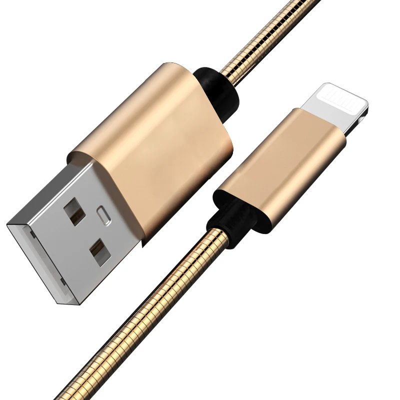 Металлическая пружина Micro USB синхронизации данных зарядное устройство для iPhone X Max 6 6s 7 plus 8 plus Дата-кабель для зарядки Выдвижной кабель USB2.0