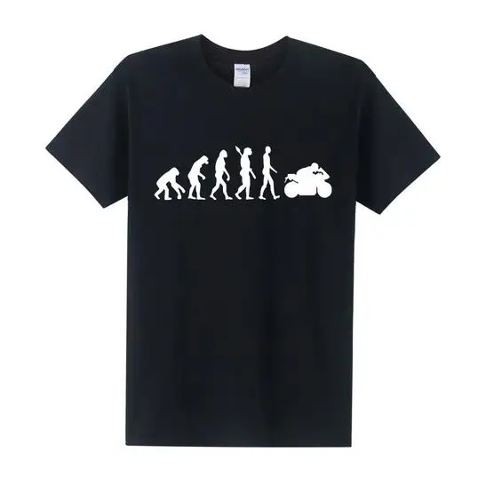 Мотоцикл футболки для мужчин мотоцикл Ape к эволюции футболка летние с короткими