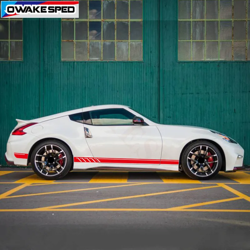 Для Nissan 370Z Cooper Спортивная наклейка в полоску на гоночную дверь автомобиля