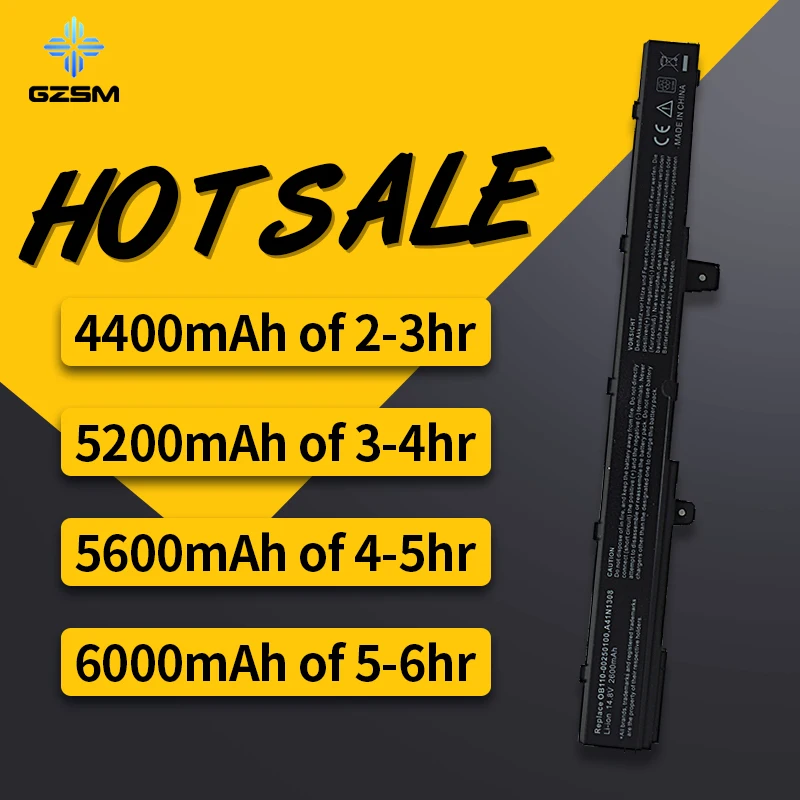 HSW Аккумулятор для ноутбука ASUS 0B110-00250100 A41N1308 A31N1319 X451 X551 X451C X451CA X551C X551CA ноутбук bateria