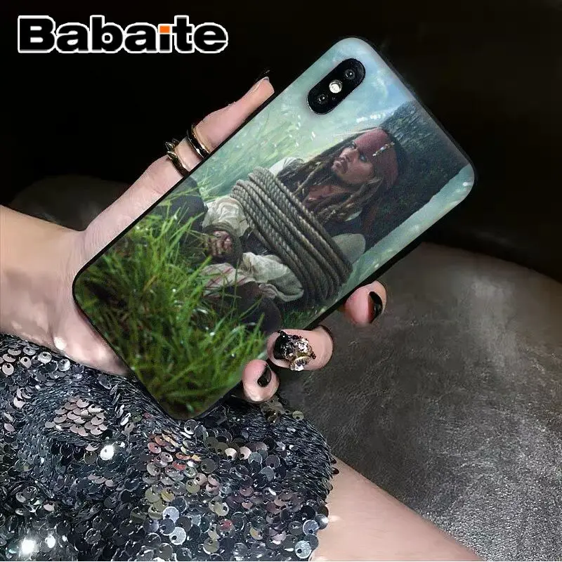 Черный чехол из ТПУ для телефона Babaite Pirates of the Caribbean Apple iPhone 8 7 6 6S Plus X XS MAX 5 5S SE XR |