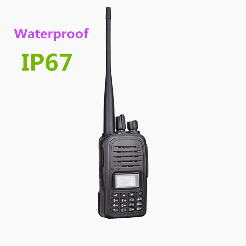 JJCC F2000 Walkie-Talkie IP67 Waterproof Anti-dust 136-174Mhz 400-520Mhz Dual Band Walkie-Talkie