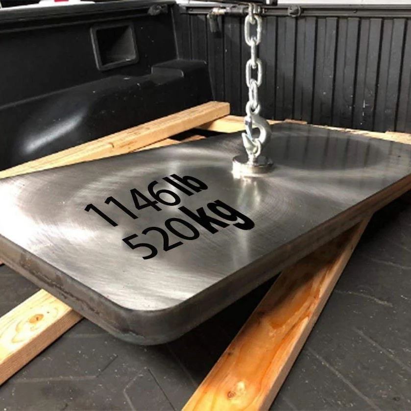 1144Lbs(520 кг) Тяговое усилие магнитное, диаметр 4,72 дюйма(120 мм), класс N52 круглый неодимовый магнит с окуляром и потайной H