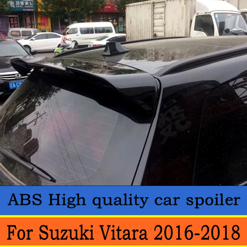 Для Suzuki Vitara 2016 2017 2018 спойлер высокое качество АБС пластик Материал Неокрашенный