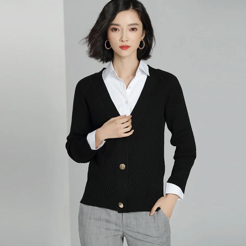 Women Cardigan Sweater 2018 Autumn Winter Cashmere Casual Single Breasted Cardigans Soft Outwear kz458 |